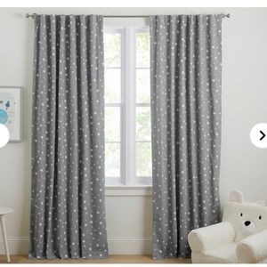 Pottery Barn Kids Star Blackout Curtains- 84”
